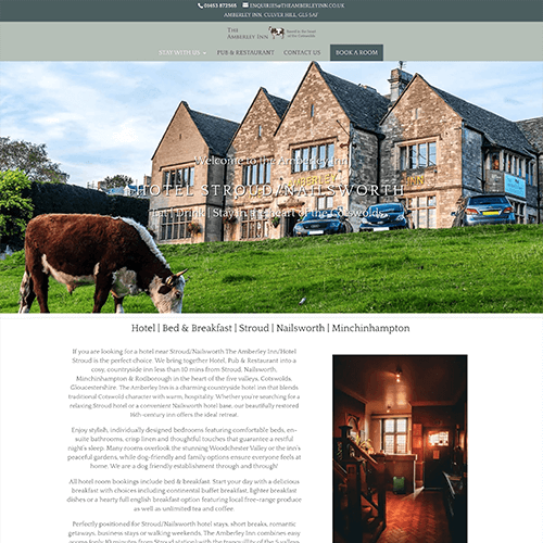 Amberley Inn Website Design
